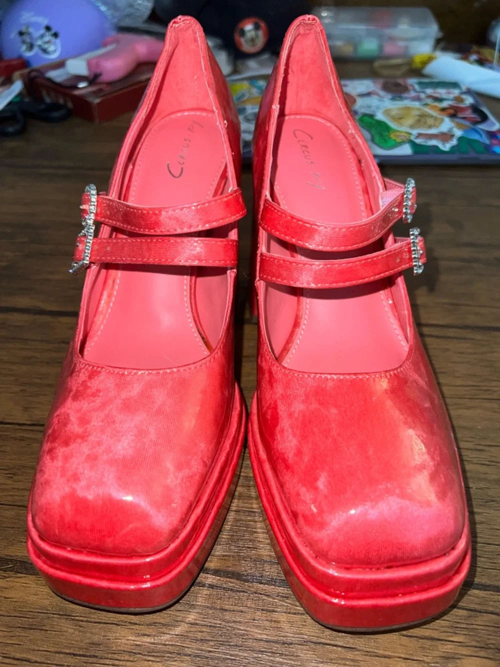 Sam Edelman Circus NY Pepper Platform Heels Hot Pink-‎ 6.5